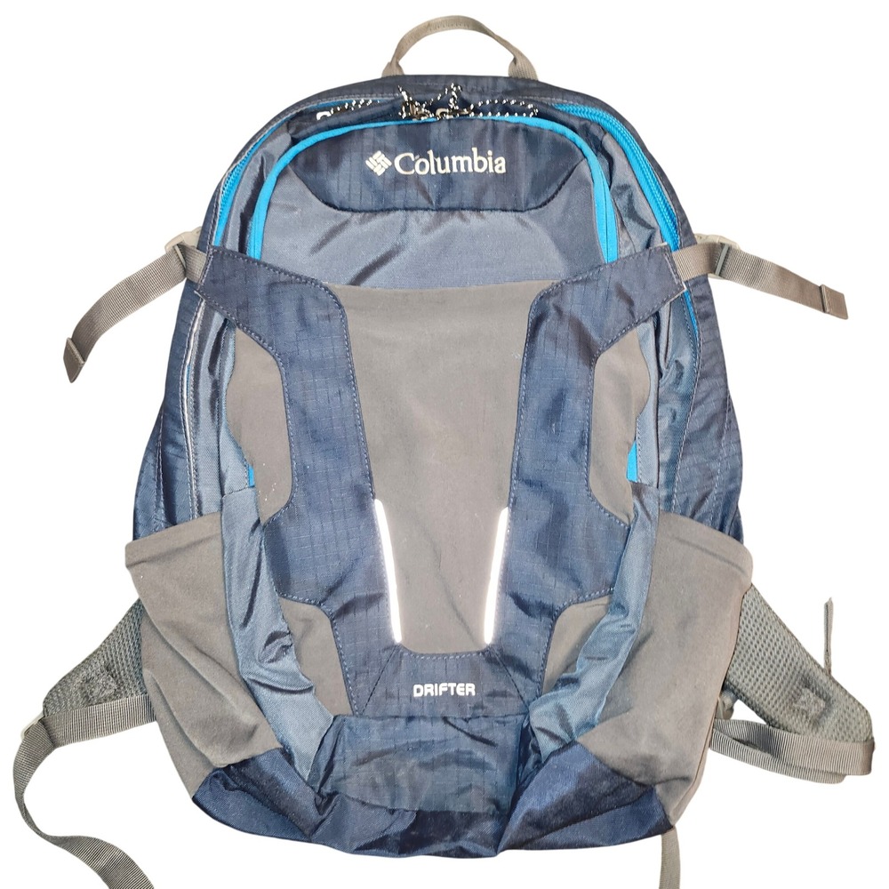 Columbia Drifter Backpack Navy Blue Grey Hiking School Daypack UU9818 212